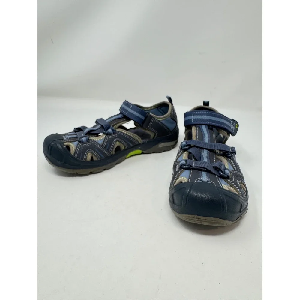Merrell Hydro Hiker Kids Navy‎ Blue Grey Water Sandals Shoes Size 3W Big Kid